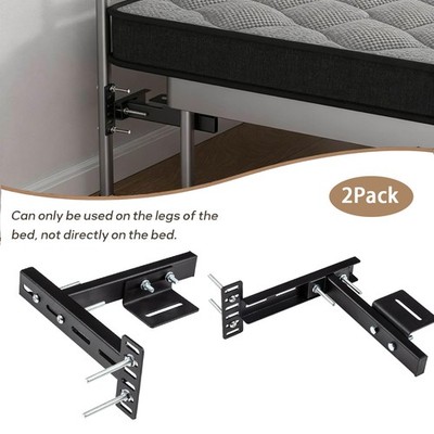 2Pcs Headboard Brackets Universal for Bed Frame Adjustable Wall Mounting Bracket