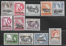 Tanganyika Scott# O1-O12 MNH
