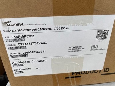 ANDREW / CommScope CTX41727T-DS-43 Twin Triplexer DC Sense E14F10P5203 (NEW)