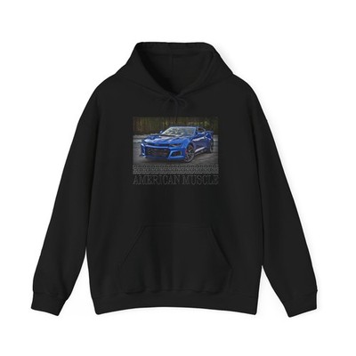 American Muscle Racing Camaro ZL1 Racing Horsepower Hoodie Heavy Sweatshirt