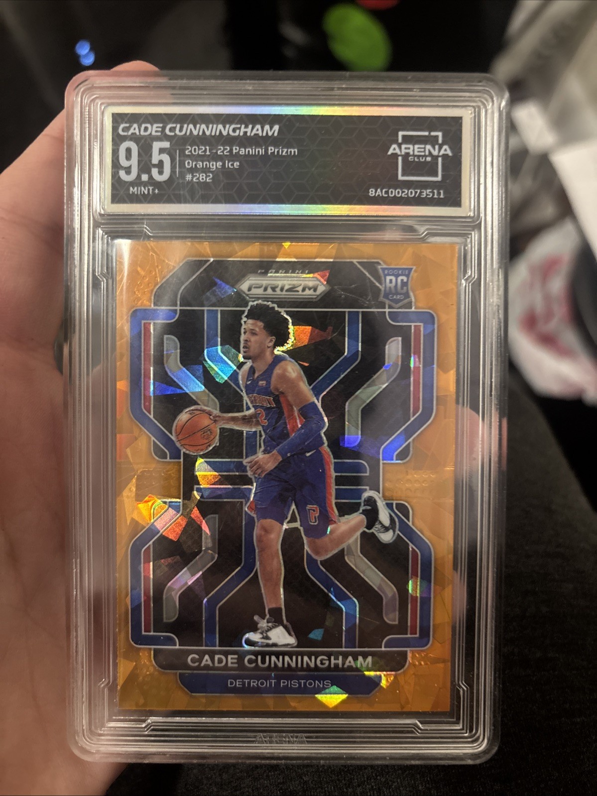 2021-22 Panini Prizm - Cade Cunningham #282 Orange Ice Prizm (RC)