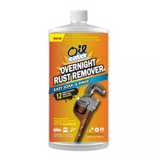 32 oz. Overnight Rust Remover Soak Metal Polish Cleaner - Concentrate Makes 1 Ga