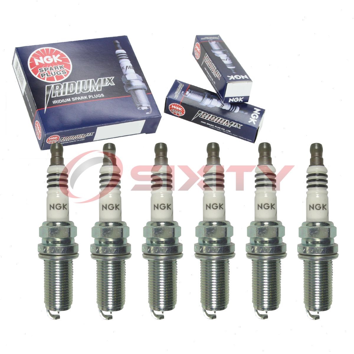 6 pcs NGK Iridium IX Spark Plugs for 2011-2012 Volvo S60 3.0L L6 - Engine uo