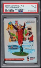 2018 Prizm Cristiano Ronaldo National Landmarks PSA #7 Jersey Match Pop 1 🐐🔥