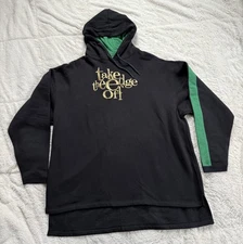 Benson & Hedges Cigarette Take the Edge Off Pullover Hoodie Mens XL Black NWOT