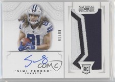 2021 Panini National Treasures Crossover Rookie /99 Simi Fehoko Patch Auto s3g