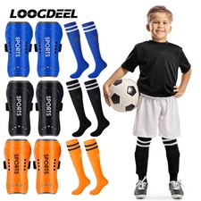 Shin Guard Sock Set Anti-Slip Soccer Protection Over-Knee Calf