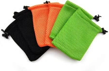 ALL in ONE 6pcs Nylon Mesh Drawstring Bag Pouches for Mini Stuff Cellphone Mp3