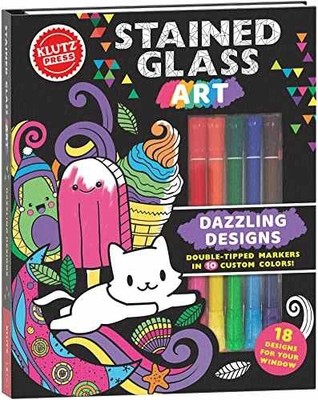 Stained Glass Art: Dazzling Designs (Klutz Activity - Hardcover - Acceptable e
