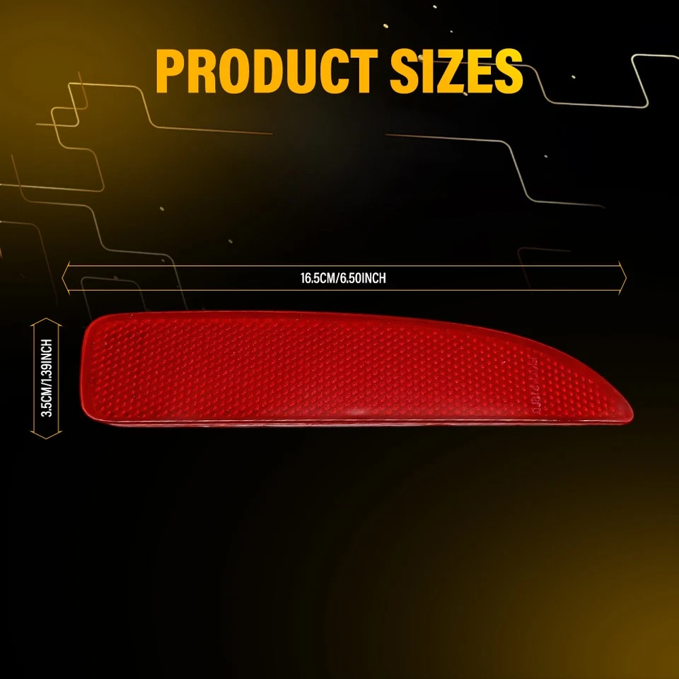 2 шт левый + правый задний бампер отражатель красный для 2017-2018 Mazda 3 Sport MA1185101 - Изображение 3 из 4