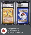 Charizard Legendary Collection 3/110 Deck Exclusives Regular Rare CGC 6.5 EX/NM+