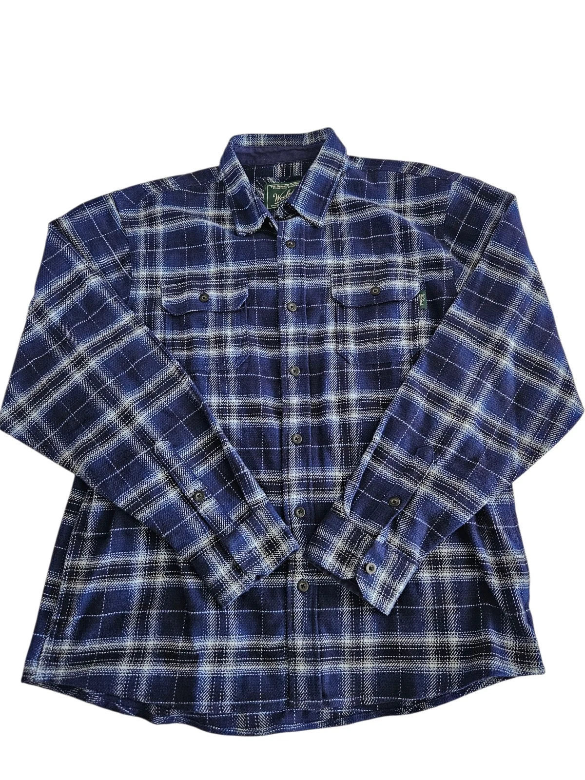 Woolrich Blue White Plaid Flannel Size XL Shirt Outdoor
Opens in a new window or tab
