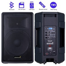 STARAUDIO 15" Bluetooth Active Speaker 3500W Peak Power TWS Karaoke PA Speaker