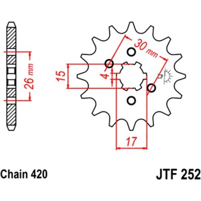 JT Sprockets Ritzel 15Z Teilung 520   Präzision und Qualität Skywalker CM DXR Qu