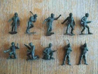 1963 MARX  D-Day Playset 10 (of 16) flat green Marines