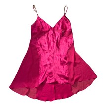 Victoria's Secret Coquette Pink Silk Slip Dress Y2K Era