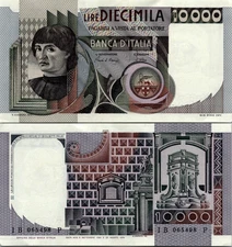 Italy 10,000 Lire 1976 AU - UNC Pick # 106a