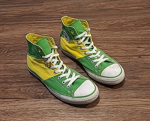 Scarpe Converse alte Brasile tripannello uomo taglia 9 donna 11