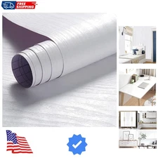 Arthome Peel and Stick Wallpaper - White Wood Contact Paper - White Wallpaper...