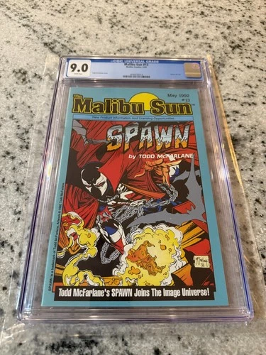 Malibu Sun # 13 CGC Graded 9.0 Comic Book Spawn Todd McFarlane JH20