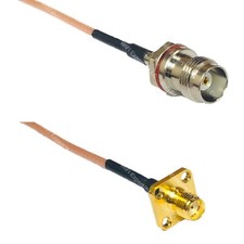 RG316 TNC Female Small Bulk to SMA FEMALE FLANGE RF Cable Rapid-SHIP LOT