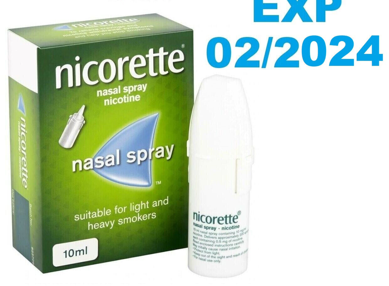 Nicorette Nasal Spray 10ml "" FREE SHIP FROM USA "" EXP04/2025 eBay