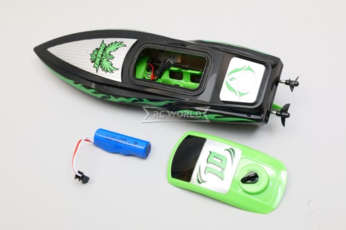 Barco de carreras RC Doble Motor con CASCO LED Envío -RTR - 2.4GHZ *VERDE* - Imagen 7 de 13