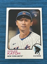 2022 Topps Heritage High Number Gosuke Katoh RC #661 New York Mets