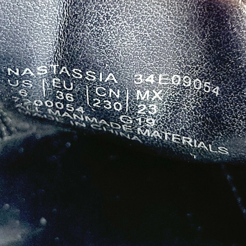 Calvin Klein Zapatos Cuero 6 Negro Pull On Stiletto Serpiente Botines Nastassia Foto 4 de 4