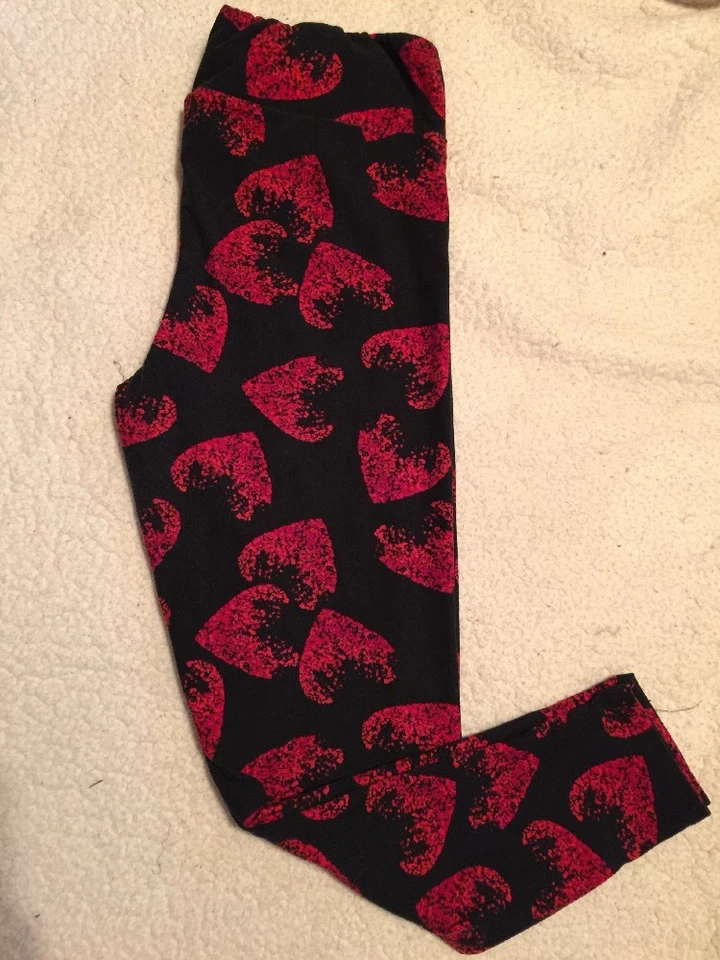 LULAROE TC TALL CURVY Orejas de Mickey Mouse Corazones ❤️ Unicornio Raro MUJERES Leggings Foto 2 de 3