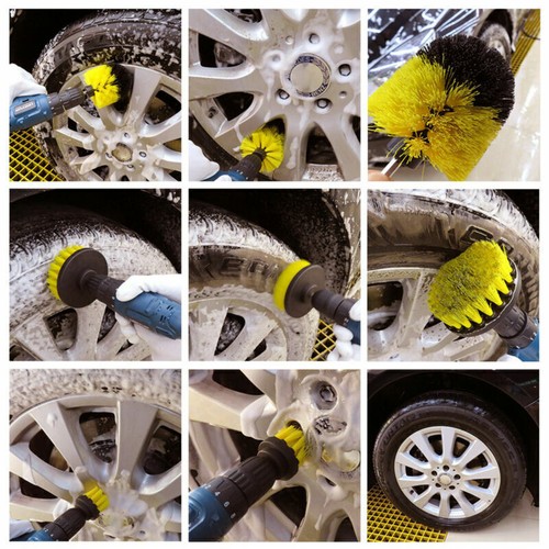 12pcs Drill Brush Attachments Set Scrub Pads Sponge Power Scrubber Car Brush Kit - Picture 9 of 10