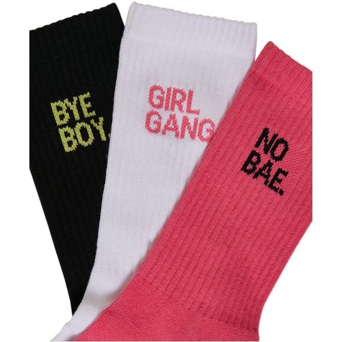 Mister Tee Girl Gang Socks Confezione da 3 Calzini Calze Tacco Rinforzato Woman Donna - Foto 3 di 6