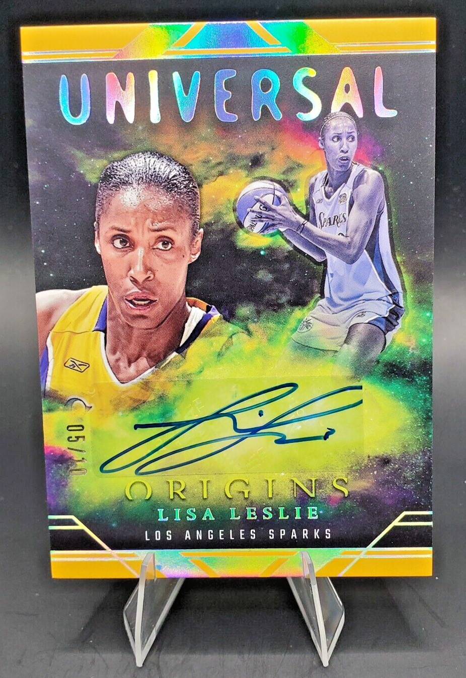 2024 Panini WNBA Origins LISA LESLIE  Universal GOLD Auto 5/10