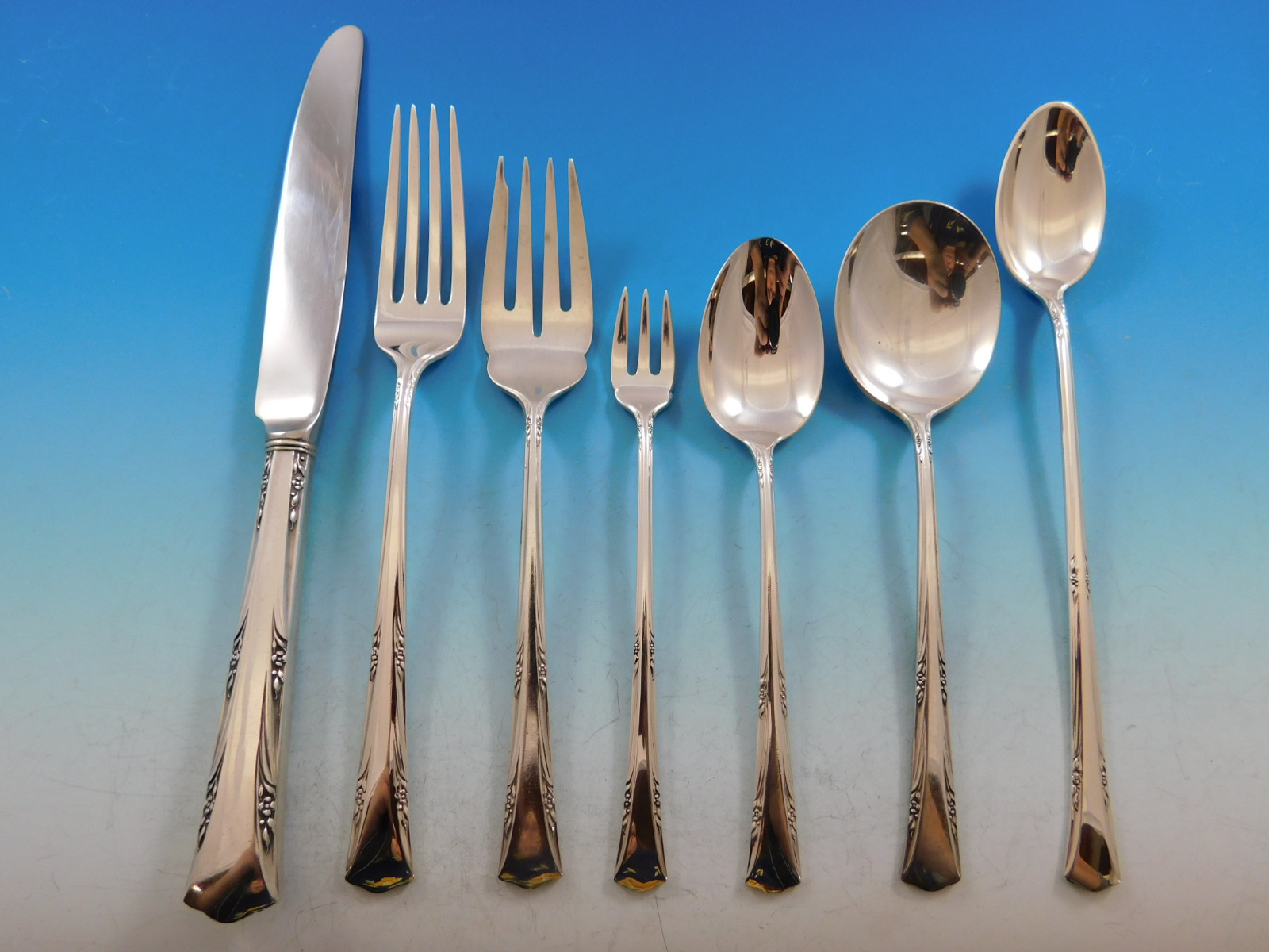 Serving Spoons Gorham Greenbrier Sterling Silver Flatware Gorham