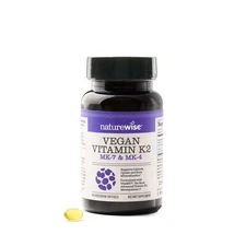 NatureWise Vitamin K2 MK-7 100mcg and MK-4 500mcg - Enhanced Bioavailable For...