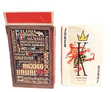Vintage WESTERN AIRLINES  playing cards sealed deck, NOS, USA