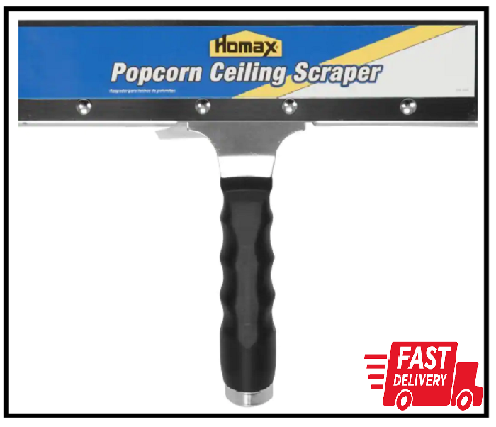 Ceiling Texture Scraper for Popcorn Ceiling Removal 12-Inch Metal Blade ...