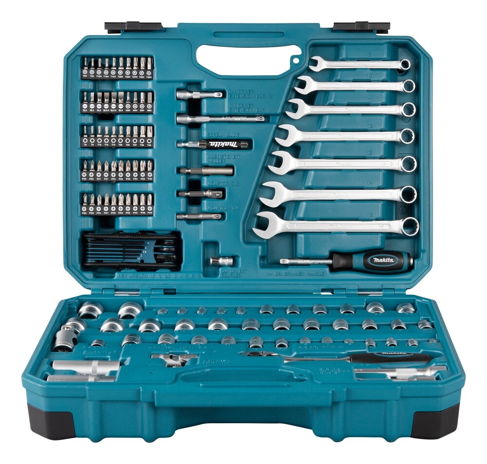 Makita E-06616 Werkzeug-Set 120-tlg. Bitsatz Steckschlüssel  