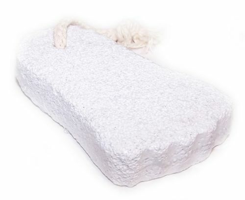 Premium White Pumice Foot Shaped Stone -Volcanic Stone Hand Body Pedicure Scrub - Picture 3 of 3