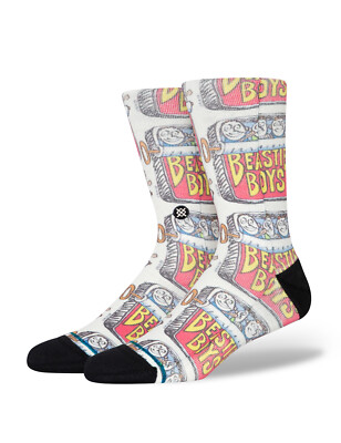 Stance Beastie Crew-Socken in Dosen weiß