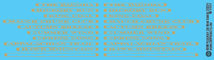 N Scale - Reading Northerns Passenger Cars 2020+ Scheme Names