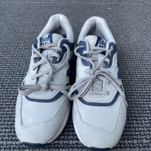 New Balance GOLF Shoe 997 Beige Blue NBG997SSD Athletic Sneaker Mens Sz 10 - Picture 7 of 12
