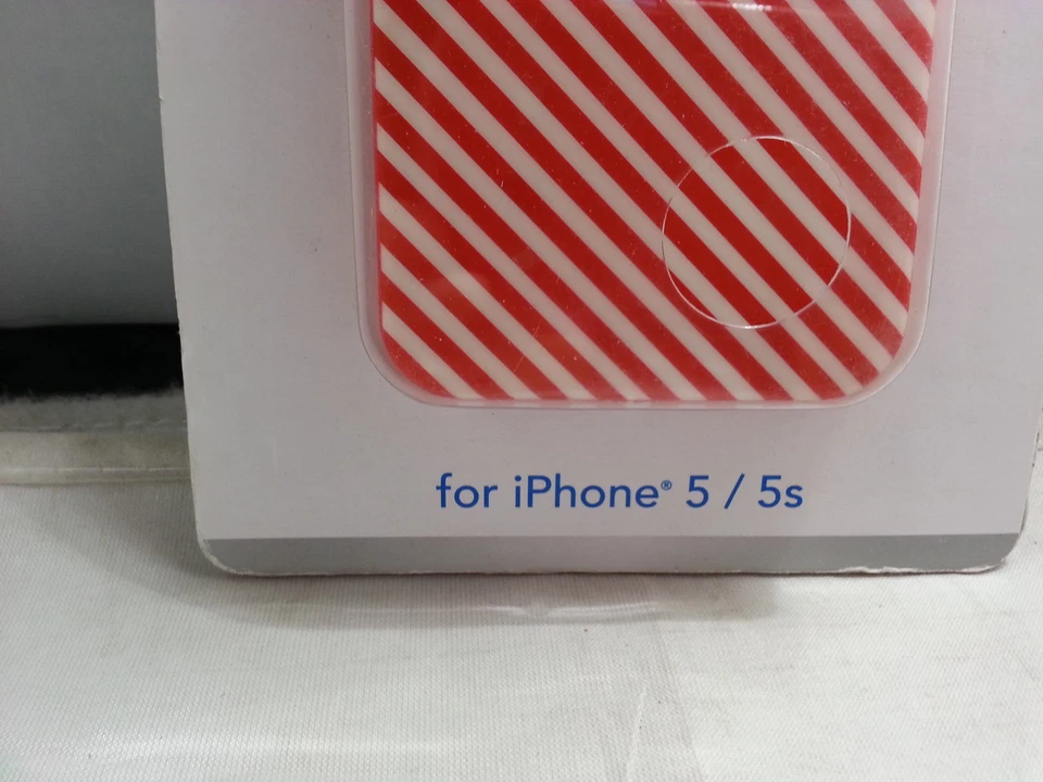 Funda blanda Dynex TPU para Apple iPhone SE 5s 5 - Roja/Blanca DX-MA5DBN33 Foto 2 de 2