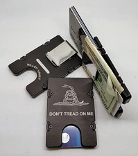 Dont Tread On Me, Aluminum Wallet/Credit Card Holder RFID Protection