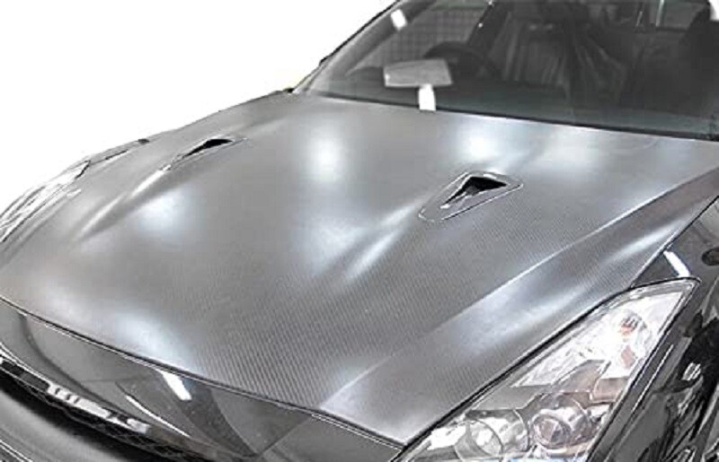 Carbon Fiber Car Hood Scoop Air Vent Duct Inserts Fender Trim For