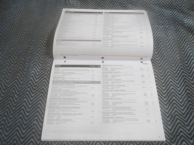 Catalogue oem ford