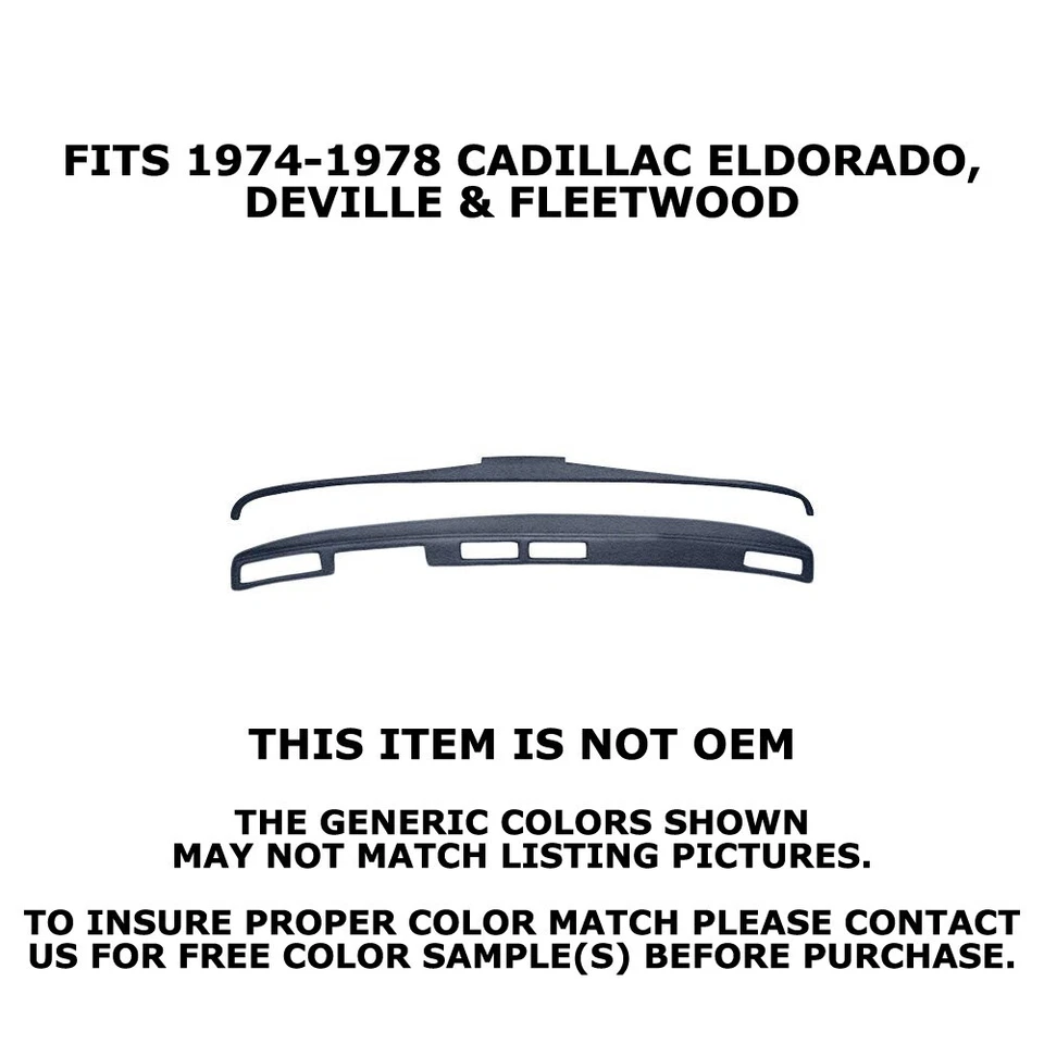 Coverlay 18-304C for 1974-1978 Cadillac Eldorado Slate Gray Dash Cover Combo Kit - Image 2 of 4