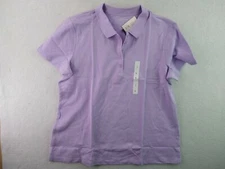 Croft & Barrow - Polo Shirt - Women - Large - Purple
