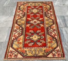 Vintage Afghan Hand knotted Rug Boho Rug Turkish Rug Home Decor Rug,3x4 ft