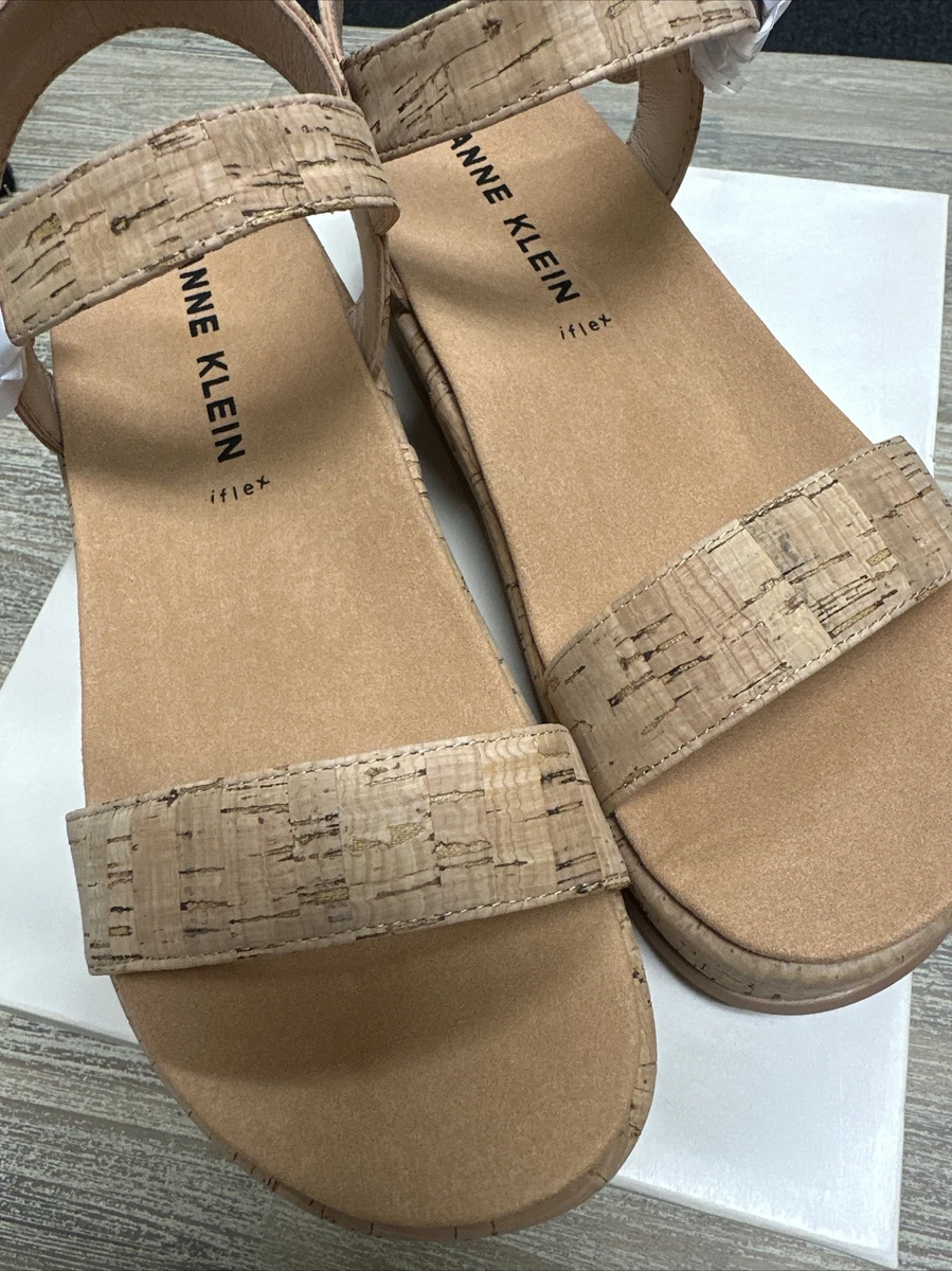 Anne Klein Akvada Platform Sandals In Cork US7 5M NIB